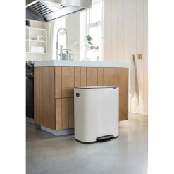Pedal Bins|Pedal Bins^Brabantia Bo pedal bin 2x30 L, White