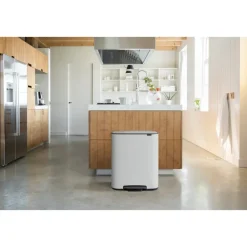 Pedal Bins|Pedal Bins^Brabantia Bo pedal bin 2x30 L, White