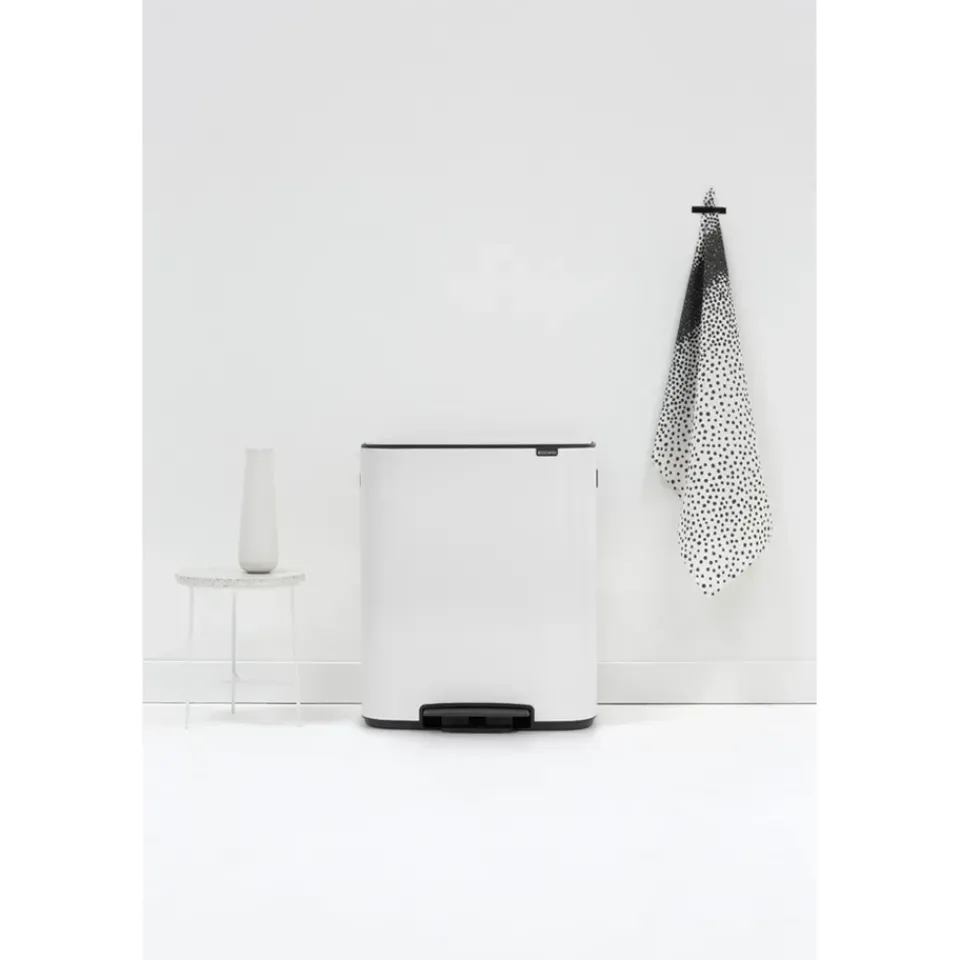 Pedal Bins|Pedal Bins^Brabantia Bo pedal bin 2x30 L, White