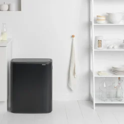 Waste Paper Baskets & Bins^Brabantia Bo touch bin 60 L, Matte Black