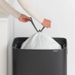 Waste Paper Baskets & Bins^Brabantia Bo touch bin 60 L, Matte Black