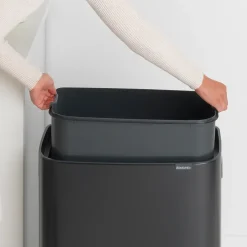 Waste Paper Baskets & Bins^Brabantia Bo touch bin 60 L, Matte Black