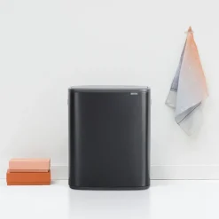 Waste Paper Baskets & Bins^Brabantia Bo touch bin 60 L, Matte Black