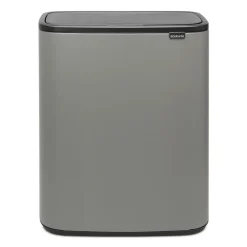New Brabantia Bo touch bin 60 L, Mineral concrete Grey