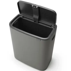 New Brabantia Bo touch bin 60 L, Mineral concrete Grey