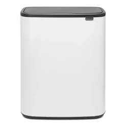 Waste Paper Baskets & Bins^Brabantia Bo touch bin 60 L, White