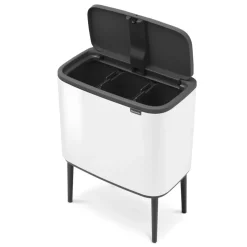 Pedal Bins|Pedal Bins^Brabantia Bo touch bin 3 x 11 litre, White