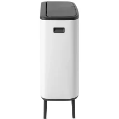 Waste Paper Baskets & Bins^Brabantia Bo touch bin high 60 L, White