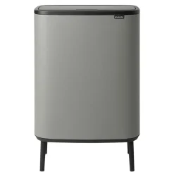 Sale Brabantia Bo touch bin high 2x30 L, Mineral concrete Grey