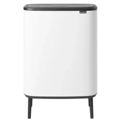 Online Brabantia Bo touch bin high 2x30 L, White