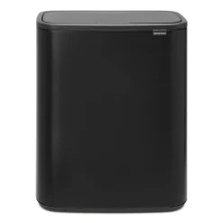 Waste Paper Baskets & Bins^Brabantia Bo touch bin 2x30 L, matte Black