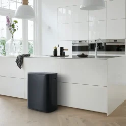 Waste Paper Baskets & Bins^Brabantia Bo touch bin 2x30 L, matte Black