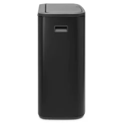 Waste Paper Baskets & Bins^Brabantia Bo touch bin 2x30 L, matte Black