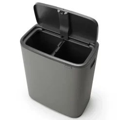 Brabantia Bo touch bin 2x30 L, Mineral concrete Grey