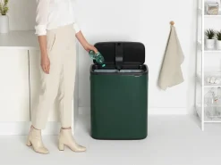 Brabantia Bo touch bin 2x30 L, Pine Green