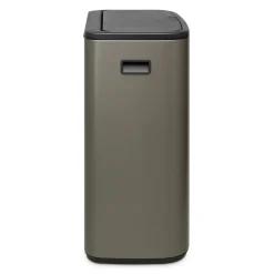 Waste Paper Baskets & Bins^Brabantia Bo touch bin 2x30 L, Platinum Grey