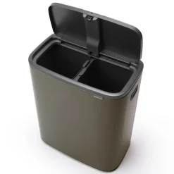 Waste Paper Baskets & Bins^Brabantia Bo touch bin 2x30 L, Platinum Grey