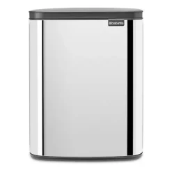 Pedal Bins|Pedal Bins^Brabantia Bo waste bin 12 L, Brushed steel - shiny Silver-coloured