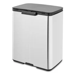 Pedal Bins|Pedal Bins^Brabantia Bo waste bin 12 L, Brushed steel - shiny Silver-coloured