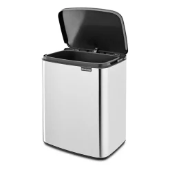Pedal Bins|Pedal Bins^Brabantia Bo waste bin 12 L, Brushed steel - shiny Silver-coloured