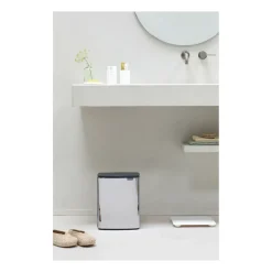 Pedal Bins|Pedal Bins^Brabantia Bo waste bin 12 L, Brushed steel - shiny Silver-coloured