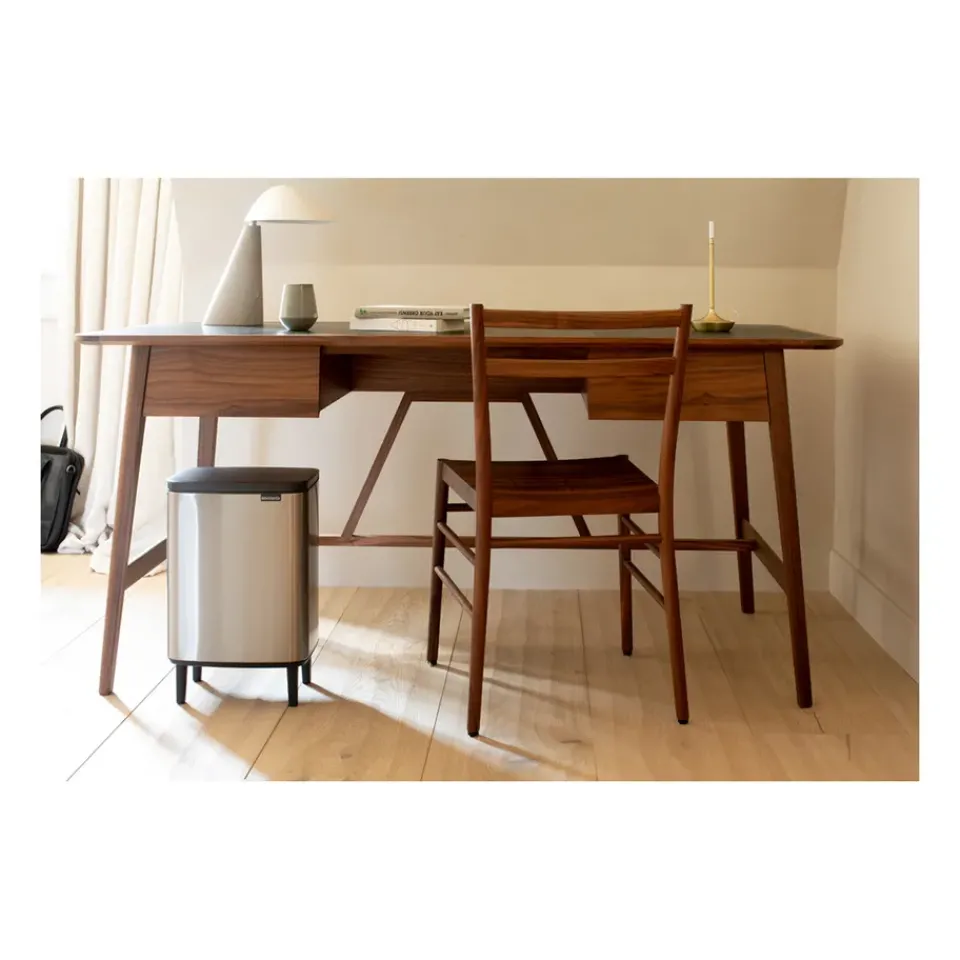 Pedal Bins|Pedal Bins^Brabantia Bo waste bin high 12 L, Brushed steel - matte Silver-coloured