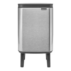 Pedal Bins|Pedal Bins^Brabantia Bo waste bin high 4 L, Brushed steel - matte Silver-coloured