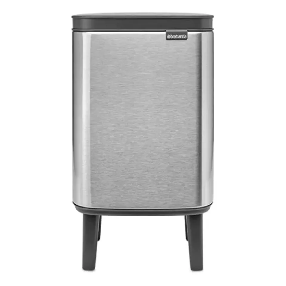 Pedal Bins|Pedal Bins^Brabantia Bo waste bin high 4 L, Brushed steel - matte Silver-coloured