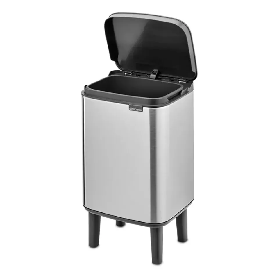 Pedal Bins|Pedal Bins^Brabantia Bo waste bin high 4 L, Brushed steel - matte Silver-coloured