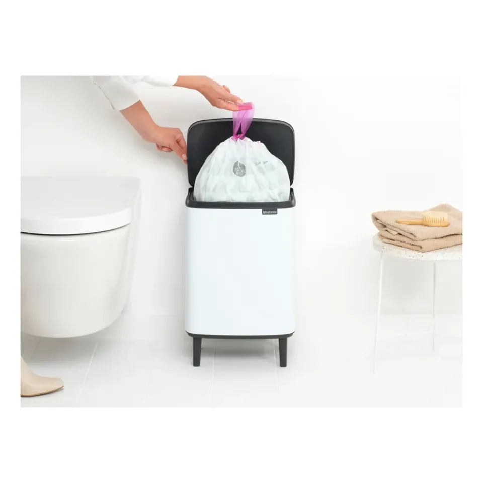 Sale Brabantia Bo waste bin high 12 L, White