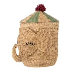 New Bloomingville Bobo basket with lid 35x50 cm, Natural Brown