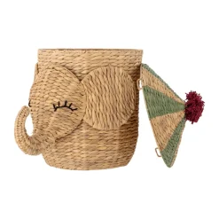 New Bloomingville Bobo basket with lid 35x50 cm, Natural Brown