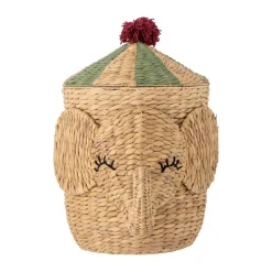 New Bloomingville Bobo basket with lid 35x50 cm, Natural Brown