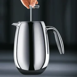 Coffee Presses & Makers^Bodum Columbia coffee press shiny, 8 cups Silver-coloured