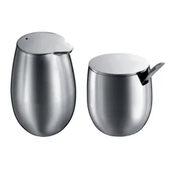 Best Bodum Columbia sugar & creamer set, matte Silver-coloured