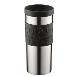 Thermal Flasks & Travel Mugs^Bodum Travel Mug chrome small, Black