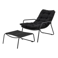 Outlet Bloomingville Boel sun chair, Black