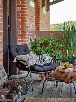 Outlet Bloomingville Boel sun chair, Black