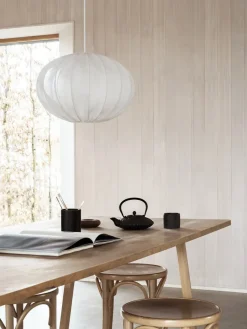 Lampshades^Watt & Veke Boll 40 linen lampshade, White