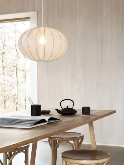 Lampshades^Watt & Veke Boll 40 linen lampshade, White