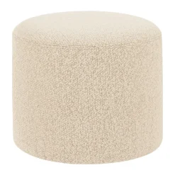 Sitting Poufs^Hem Bon pouf Ø50x41 cm, Eggshell Beige