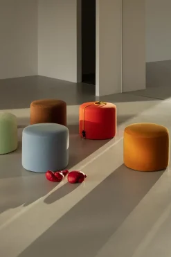 Sitting Poufs^Hem Bon pouf Ø50x41 cm, Sawdust Brown