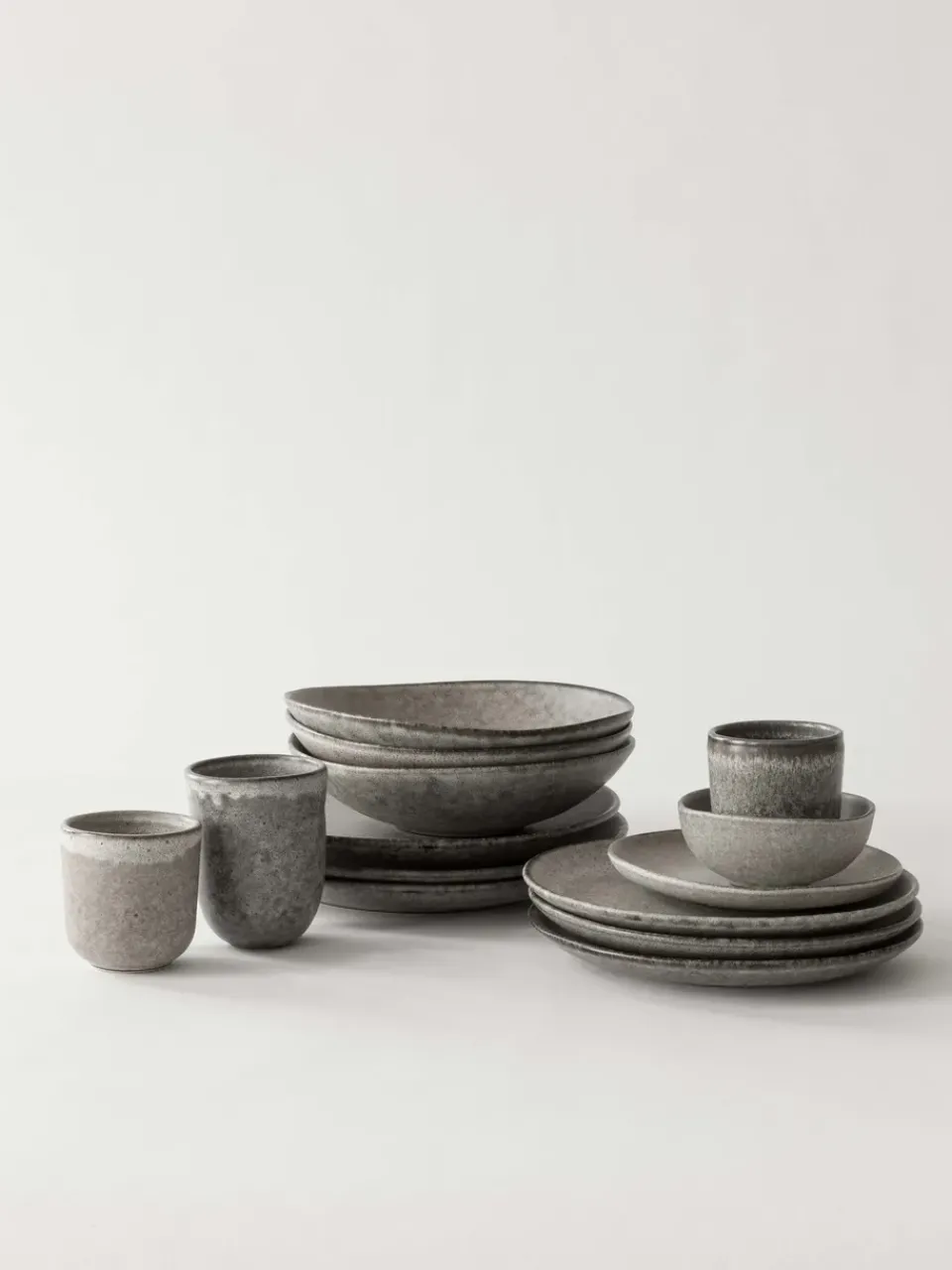 Outlet Tell Me More Bon soup bowl Ø22 cm, Stone goods Grey