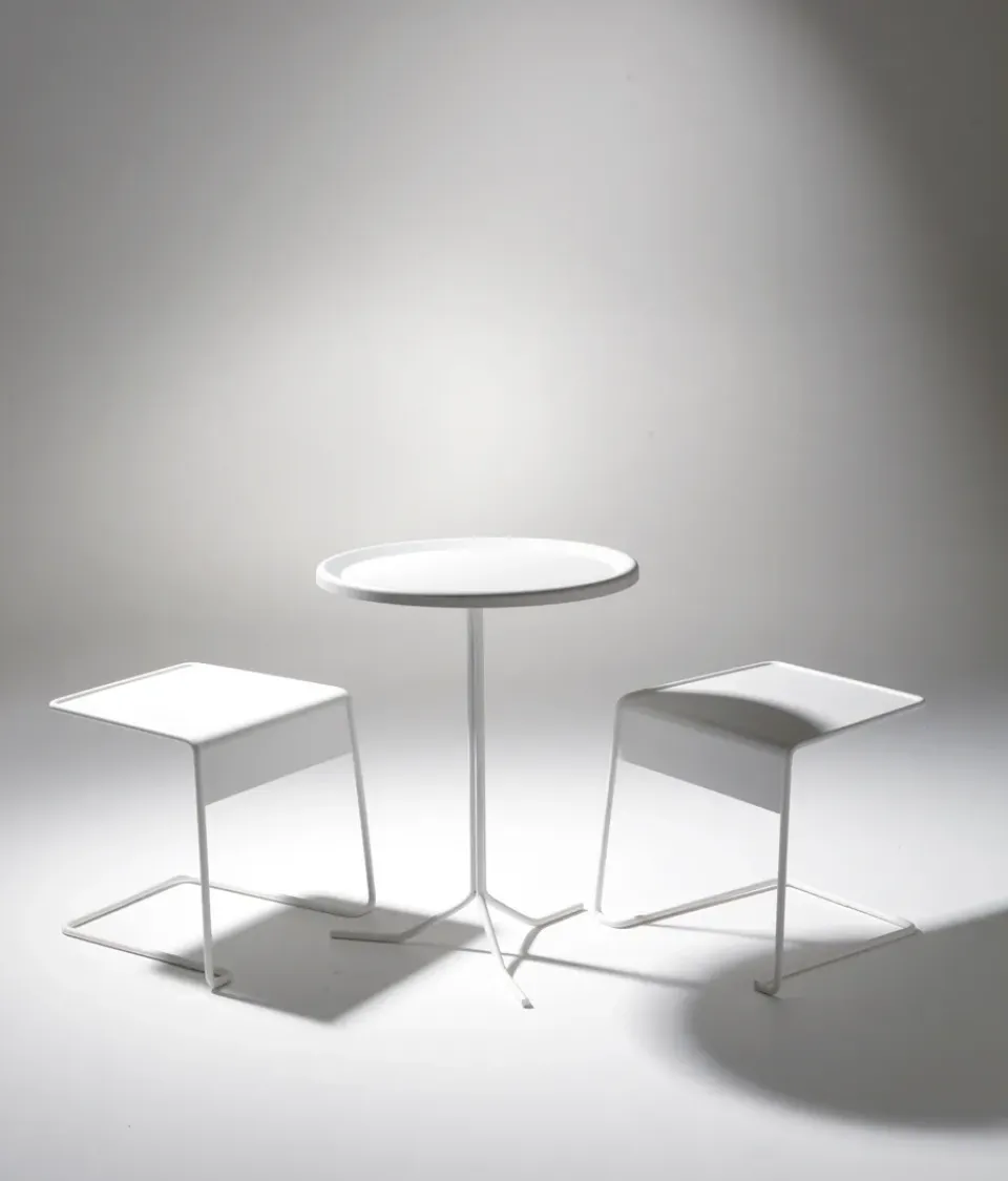 Table For Outdoor Use|Outdoor Lounge Furniture^SMD Design Bong table Ø40x72 cm, White