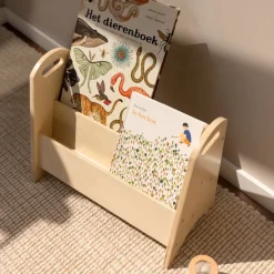 Storage For The Kids Room^Nofred Book holder bookshelf for children, Birch Beige