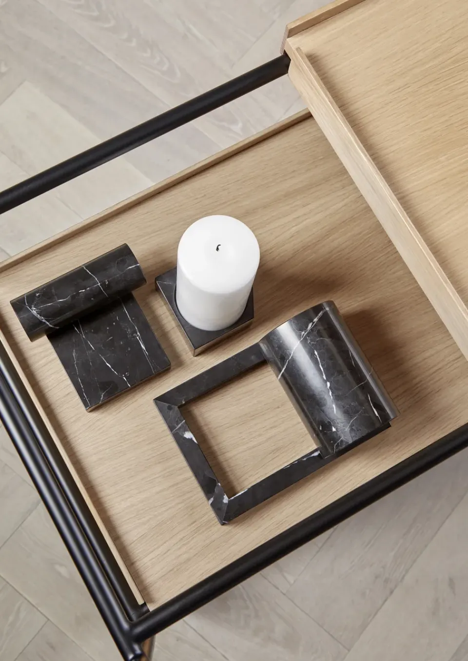 Decorative Accessories^Woud Booknd book support marble, Black