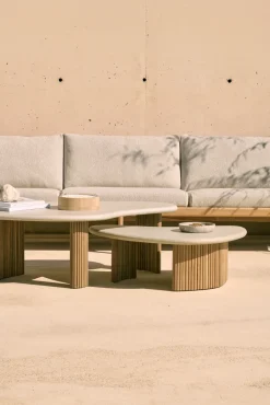Coffee Tables^Ethnicraft Boomerang coffee table, Teak, 90x61 cm Brown