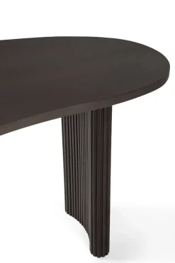 Clearance Ethnicraft Boomerang desk, Dark stained mahogany,160x83x76 cm Brown