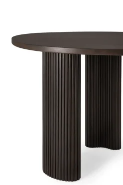 Clearance Ethnicraft Boomerang desk, Dark stained mahogany,160x83x76 cm Brown