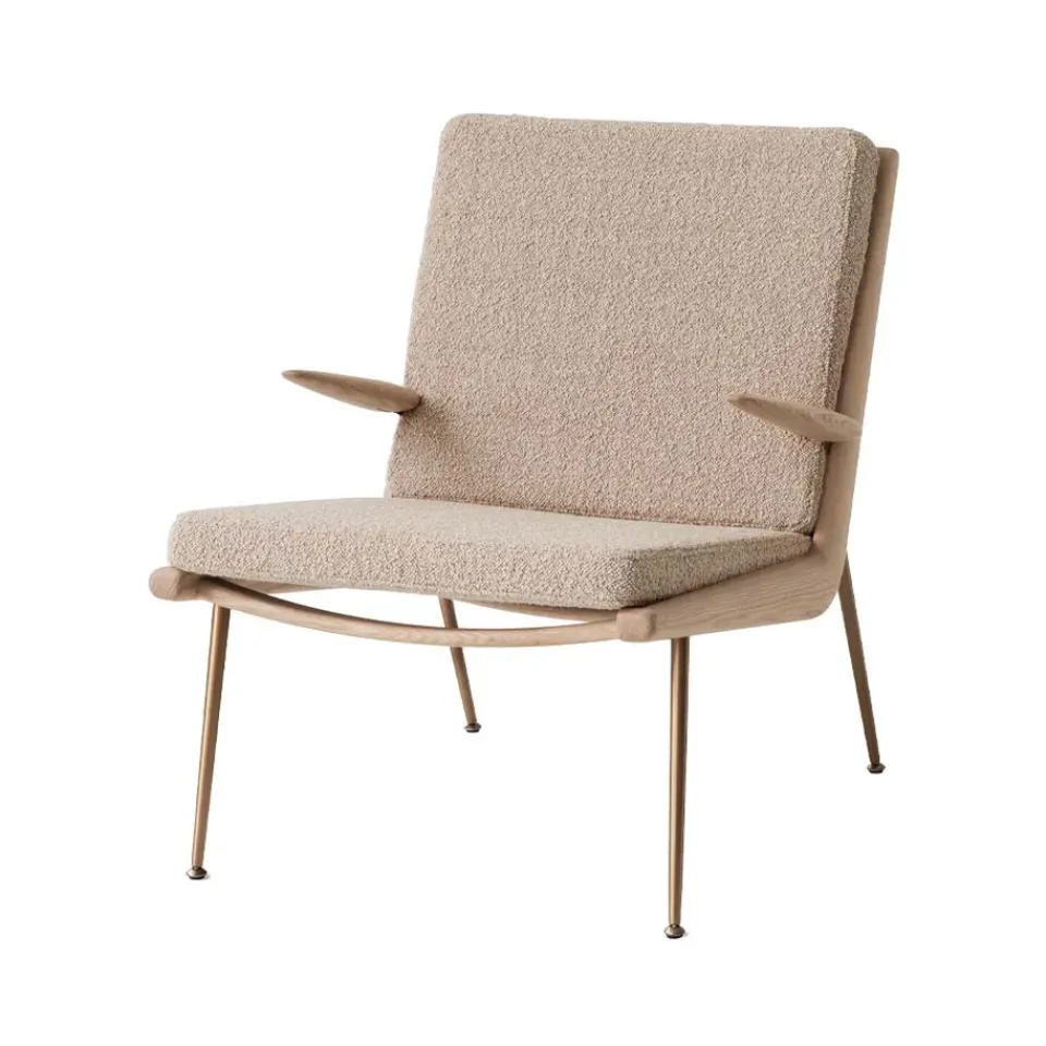 Armchairs & Footstools^&Tradition Boomerang HM2 armchair, Karakorum 003 , white-oiled oak Beige